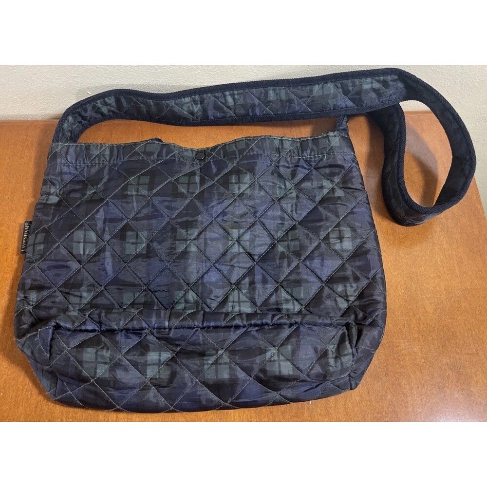 Lavenham Bag Dark Green Plaid | Quilted Tote Shoulder Crossbody Medium